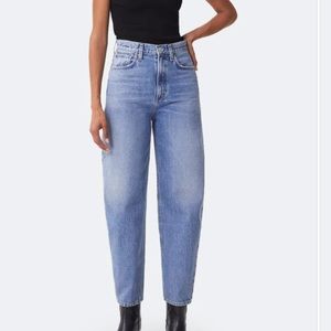 Agolde Balloon Ultra-High Rise Ankle Cut Relaxed Jeans size 25